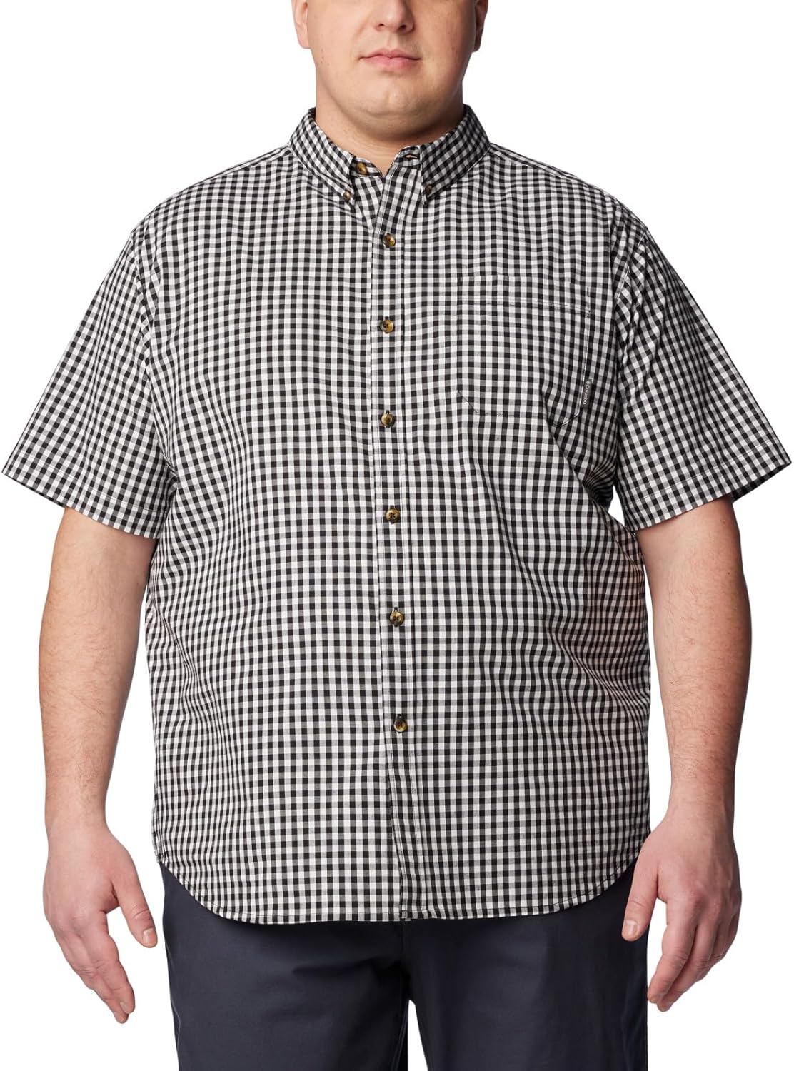 

Columbia мужская рубашка Rapid Rivers II с коротким рукавом, Black Gingham