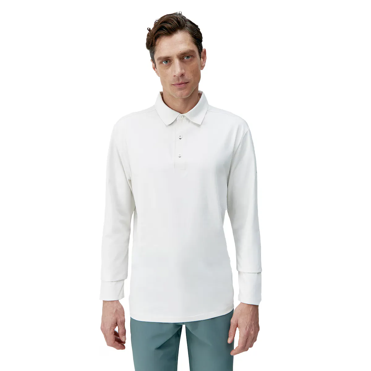 

Maroni Born Living Yoga Мужская рубашка поло, кремово-белый