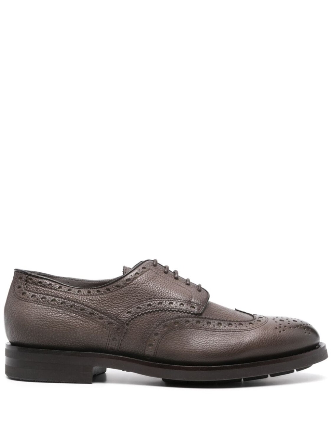 

Santoni кожаные броги, коричневый