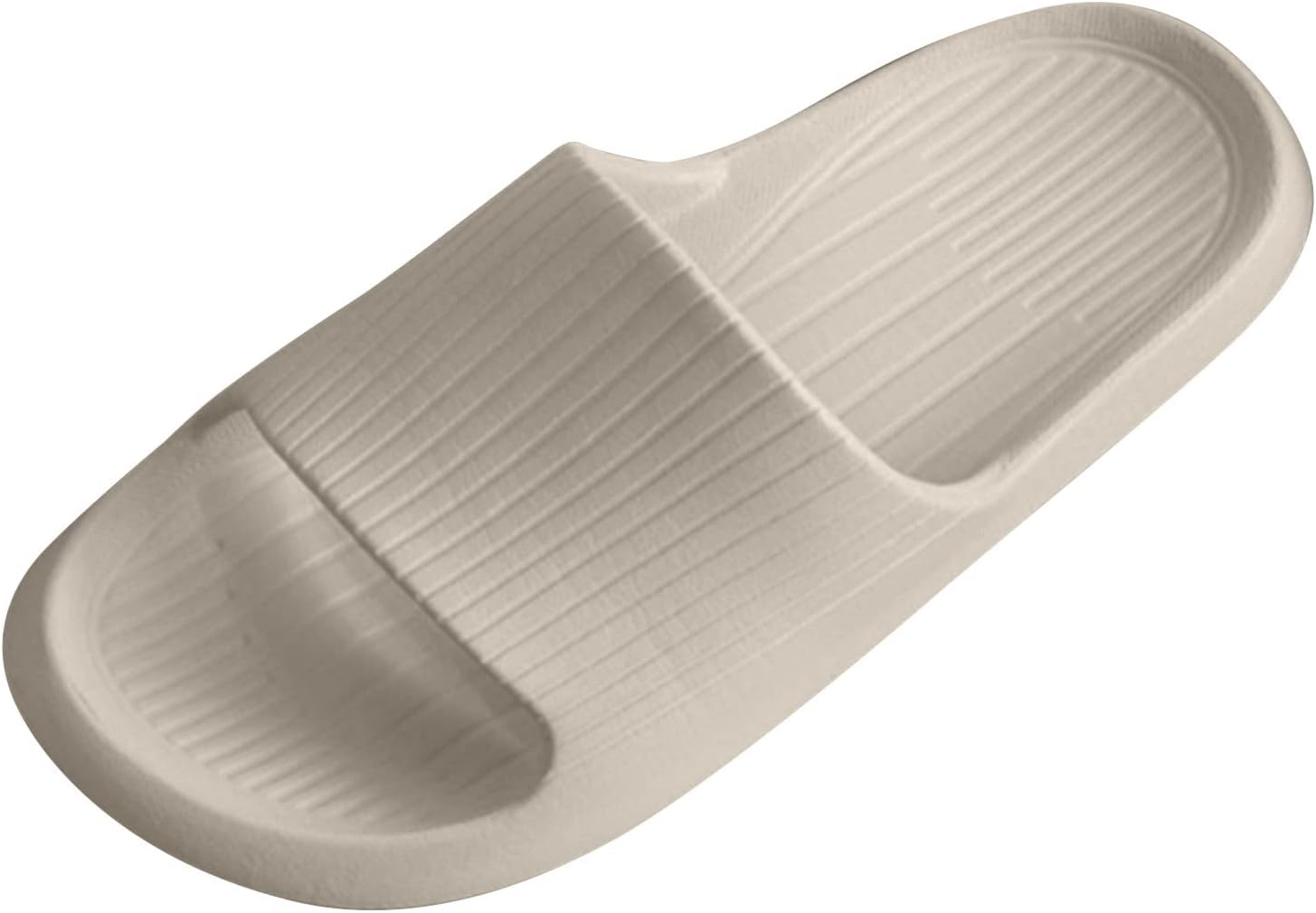 

Мужские тапочки на все сезоны с плоской подошвой, легкие для дома и ванной, нескользящие, с открытым носком, для использования дома Generic, хаки