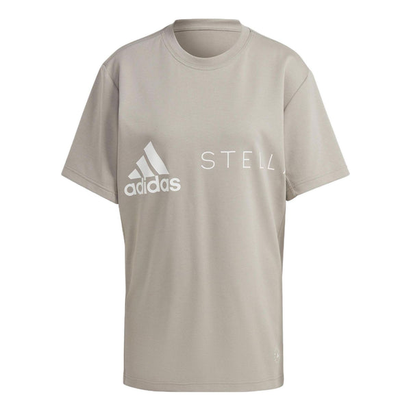 

Футболка (WMNS) Adidas By Stella McCartney logo-print T-shirt 'Grey', серый