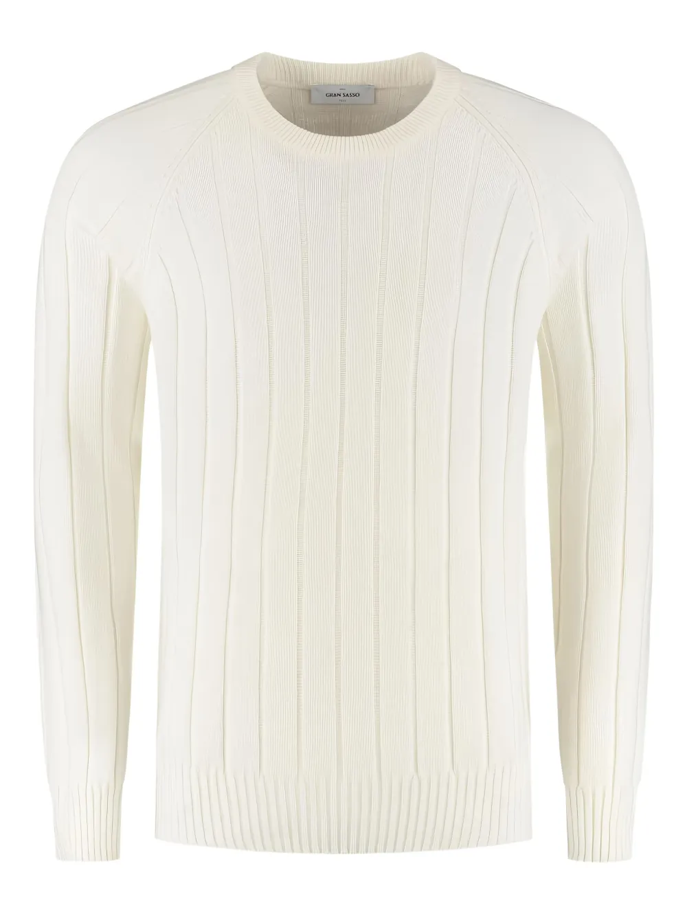 

Вязаный свитер с круглым вырезом Gran Sasso, белый