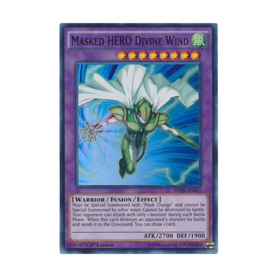 

CCG ГЕРОЙ В Маске Божественный Ветер (Супер Редкий), Yu-Gi-Oh - Structure Deck - Hero Strike - Singles