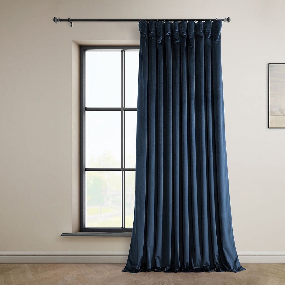 

Очень широкая бархатная занавеска EFF Heritage Plush Velvet, цвет Eternal Blue