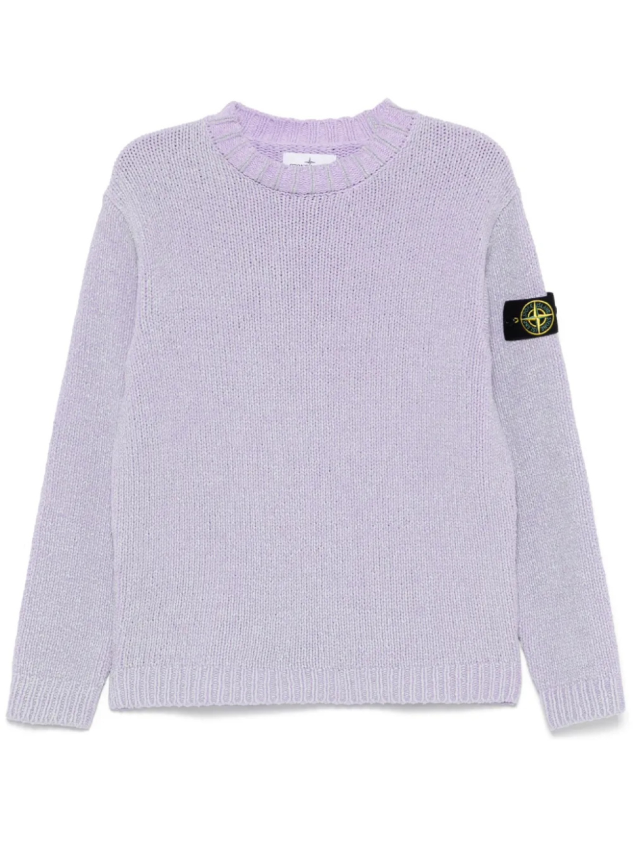 

Свитер с принтом Stone Island, фиолетовый