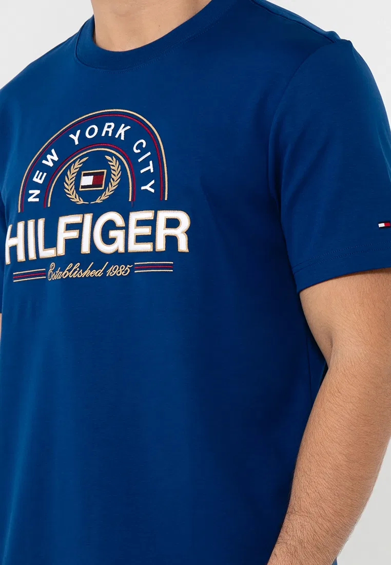 Футболка с коротким рукавом Icon Hilfiger Tee, Tommy Hilfiger, синий — фото 3