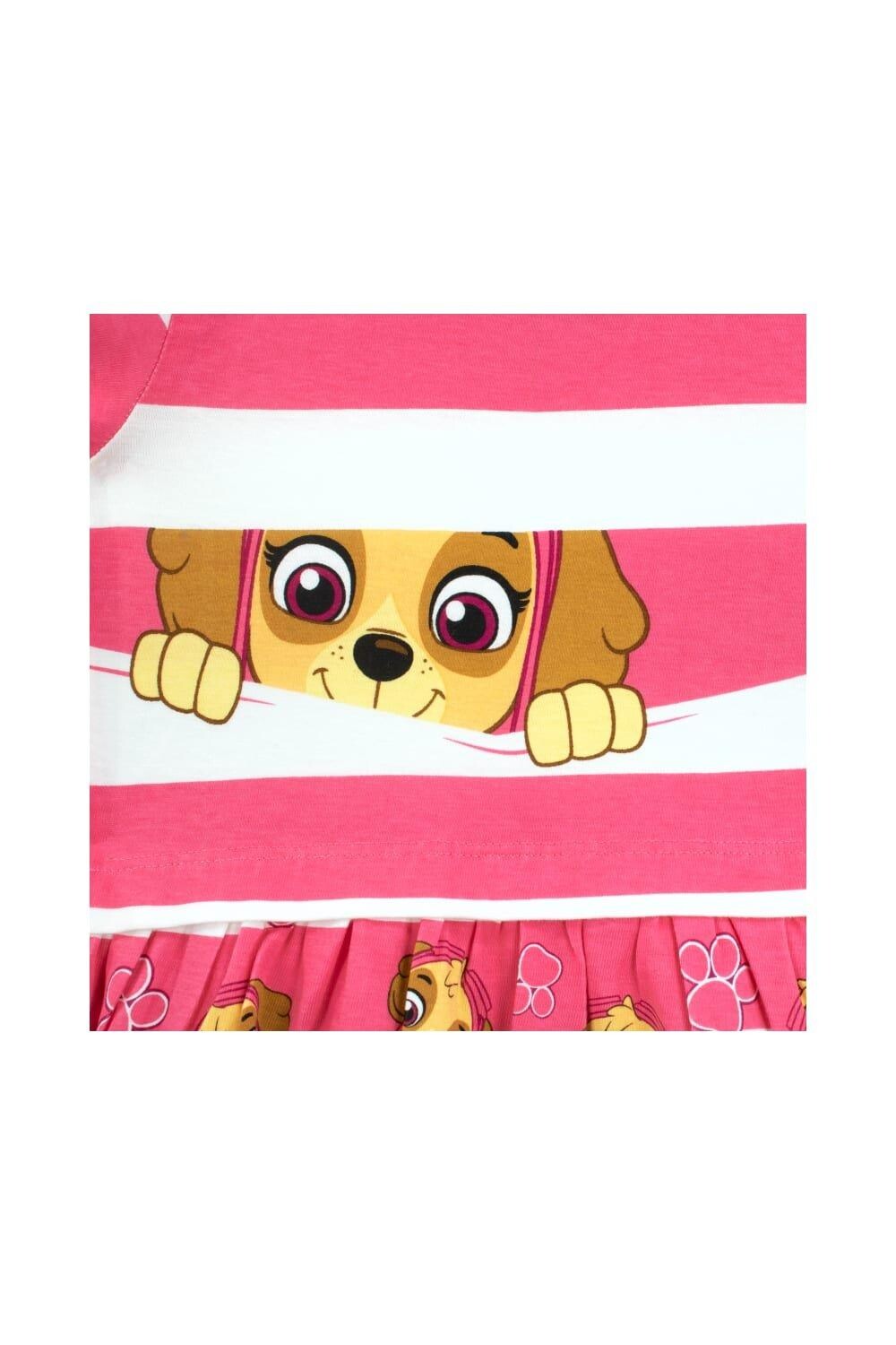 Платье Skye в полоску с длинными рукавами Paw Patrol, розовый — фото 3