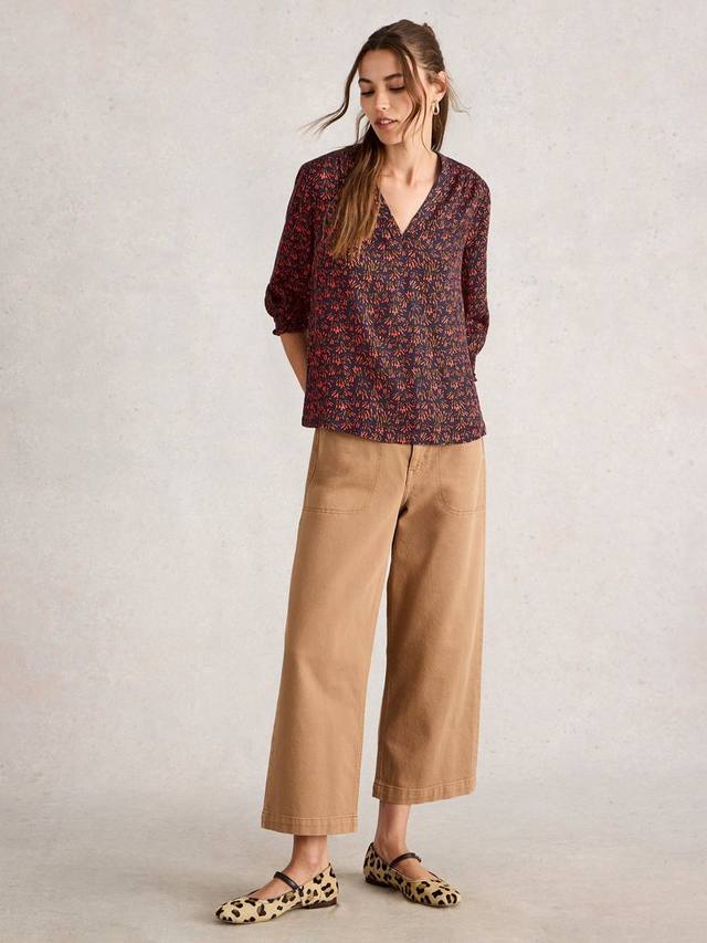 

Блузка Elisa с абстрактным цветочным принтом White Stuff