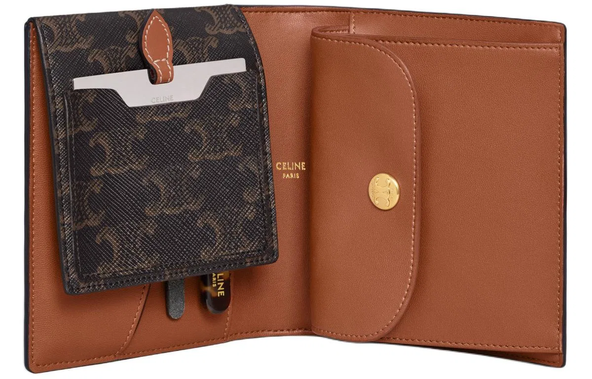 Сумка-органайзер для путешествий из телячьей кожи CELINE Box Basic Set тауни — фото 4