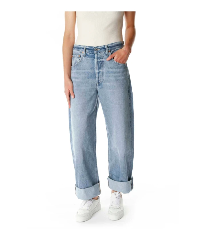 

Укороченные прямые джинсы Baggy Citizens Of Humanity, синий