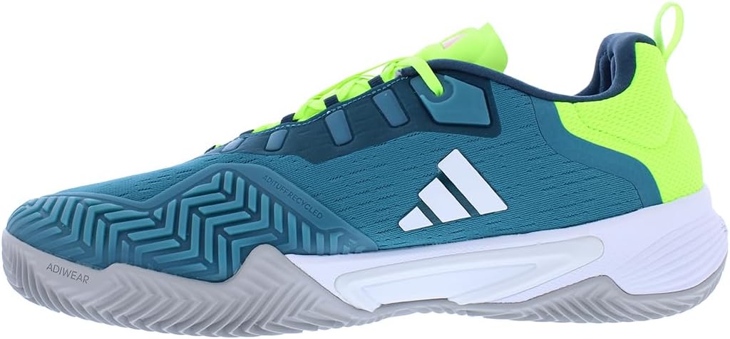 Мужские теннисные кроссовки Adidas Barricade Clay, черный/синий/желтый — фото 3