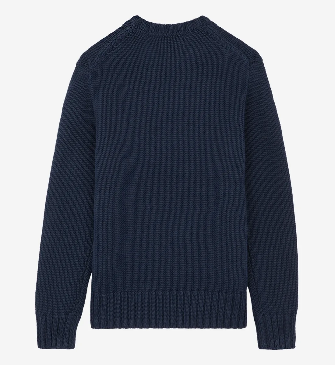 Прямой пуловер с флагом США из хлопковой вязки POLO RALPH LAUREN, синий — фото 2