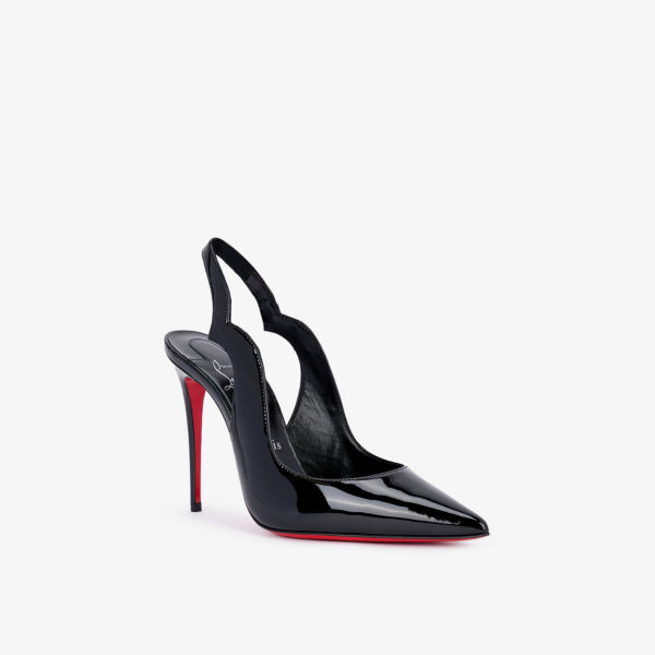 Лакированные корты Hot Chick Sling 100 Christian Louboutin, черный — фото 3