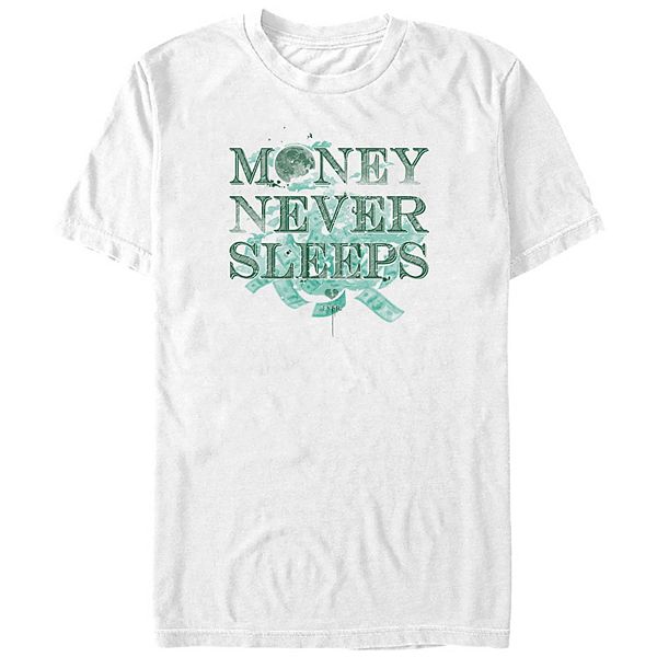 

Футболка с принтом Big & tall money never sleeps Licensed Character