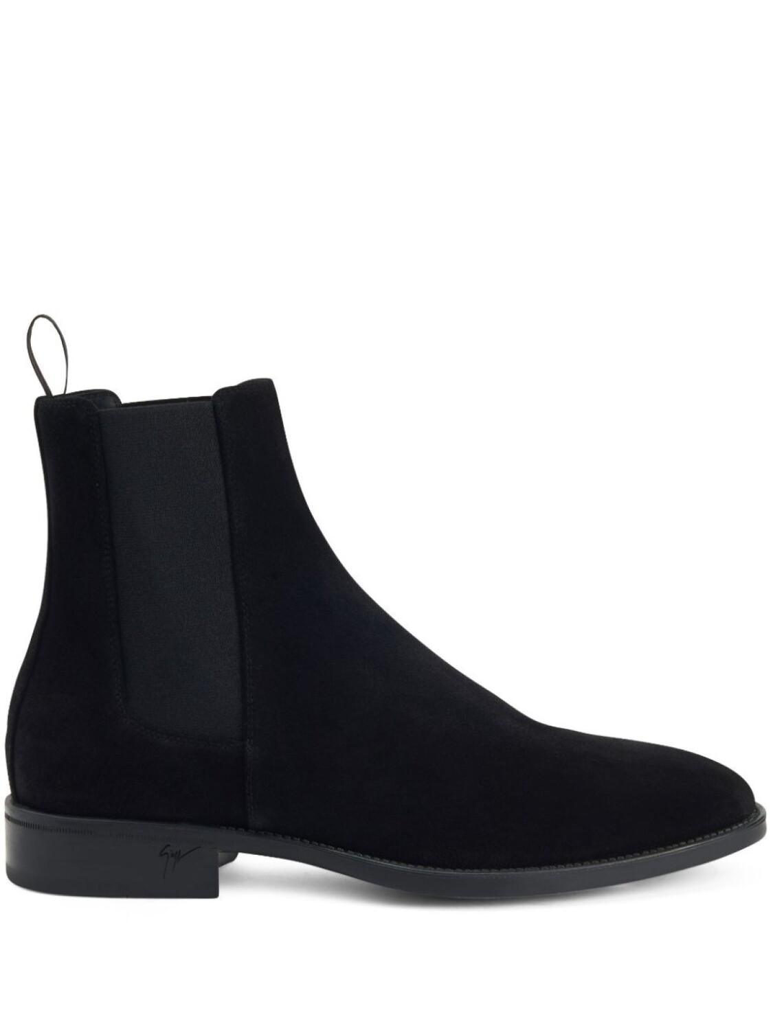 

Giuseppe Zanotti бархатные ботинки Ryim с эластичными вставками, черный