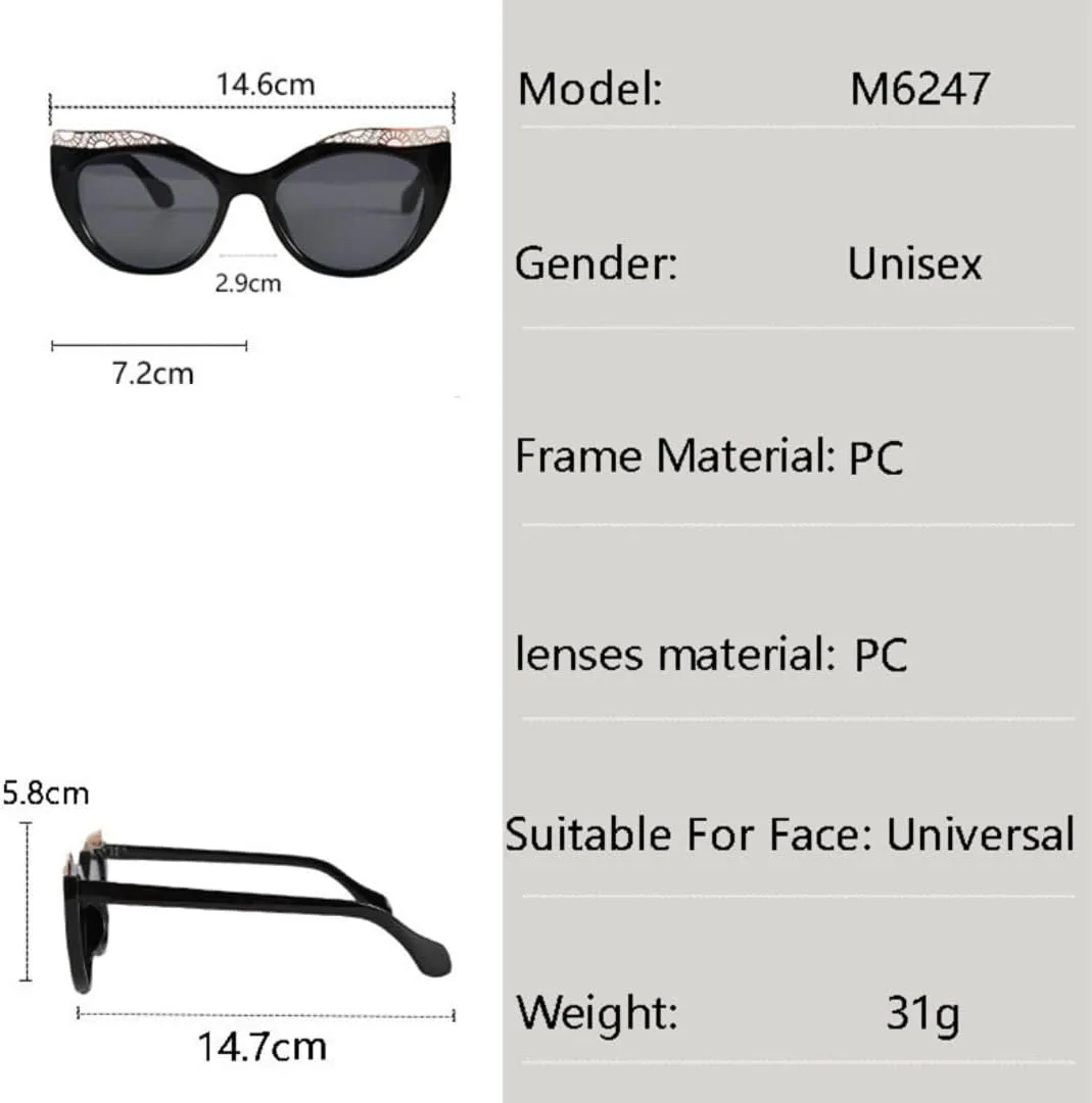 

Роскошные цветные женские солнцезащитные очки в полой оправе, повседневные, подходящие к мужским моделям, с защитой от УФ-излучения UV400 VFDHN, M6247-c5