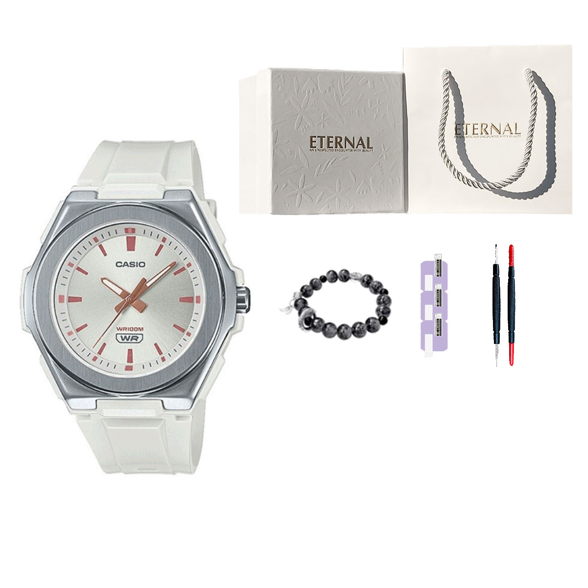 

Женские часы YOUTH 42.6 мм белые LWA-300H-7EVDF CASIO
