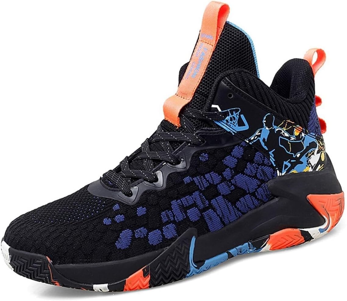 

Мужские баскетбольные кроссовки, дышащие, легкие, удобные, устойчивые к скольжению, износостойкие, для спорта в помещении и на улице Solastride, красный/синий