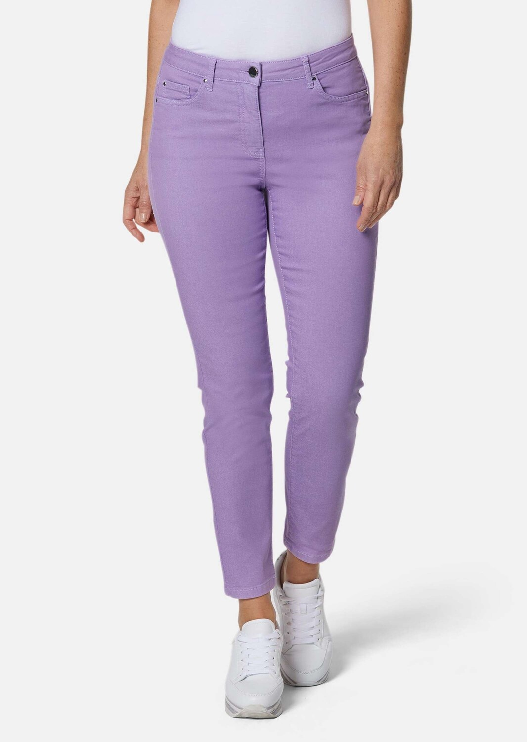 

Брюки GOLDNER 7/8 Jeanshose Bella, цвет veilchen