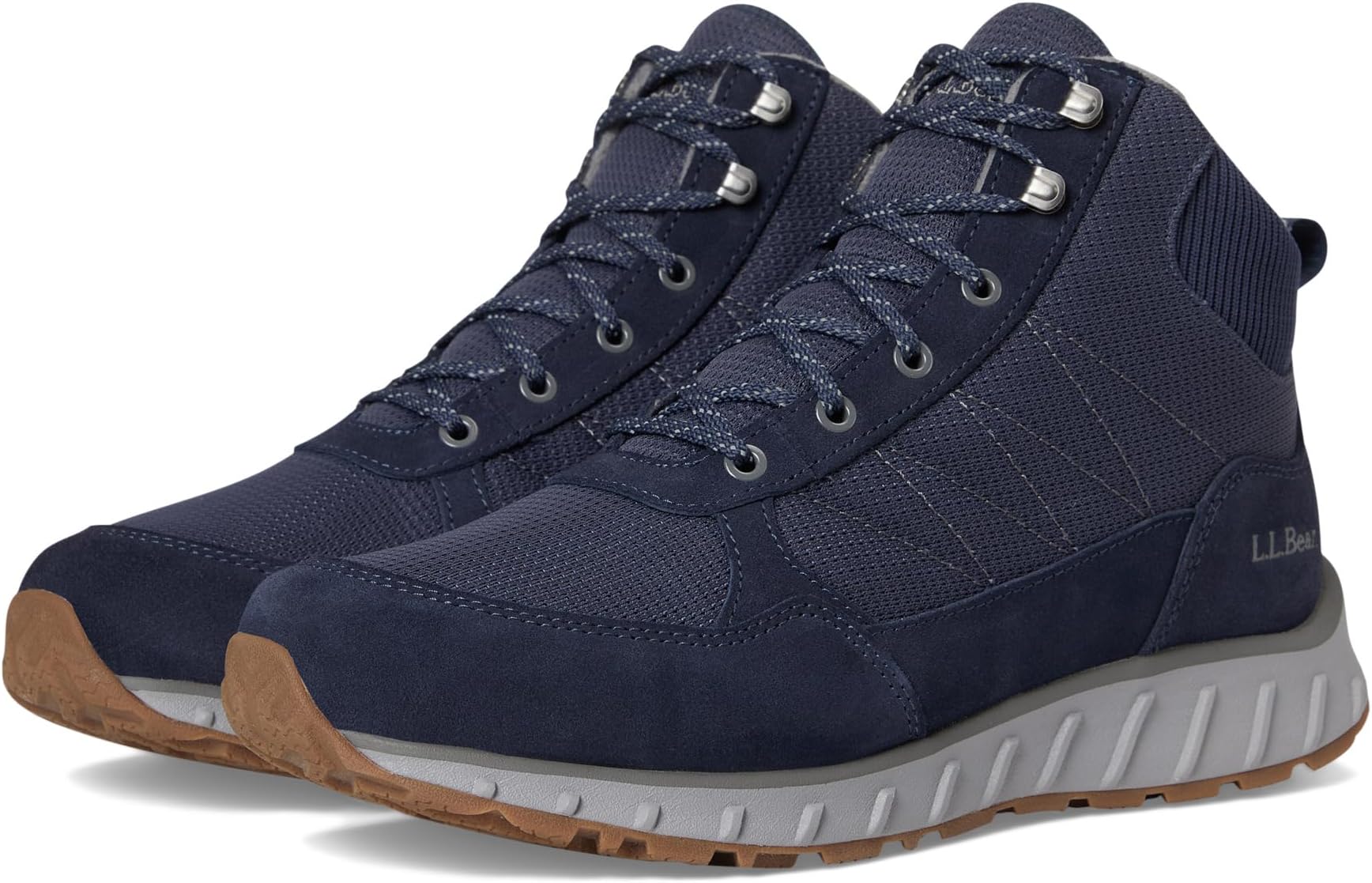 

Ботинки L.L.Bean Men's Snow Sneakers 5" Boots Mid Waterproof Insulated Lace-Up, Carbon Navy