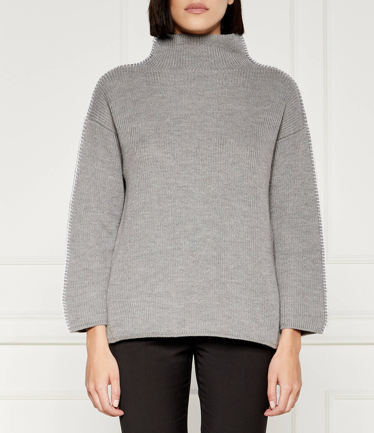 

Свитер из шерсти Max Mara Leisure Oversize fit, серый