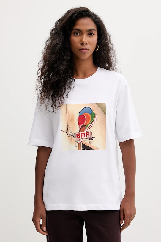 

Майка из хлопка Max&Co., белый