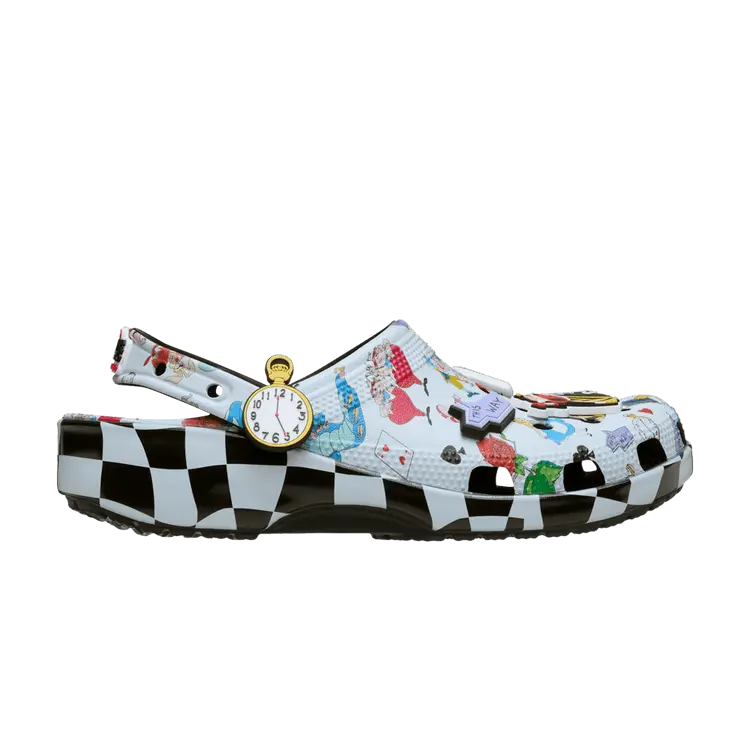 

Кроссовки Crocs Disney x Classic Clog 'Alice in Wonderland Character Print', разноцветный
