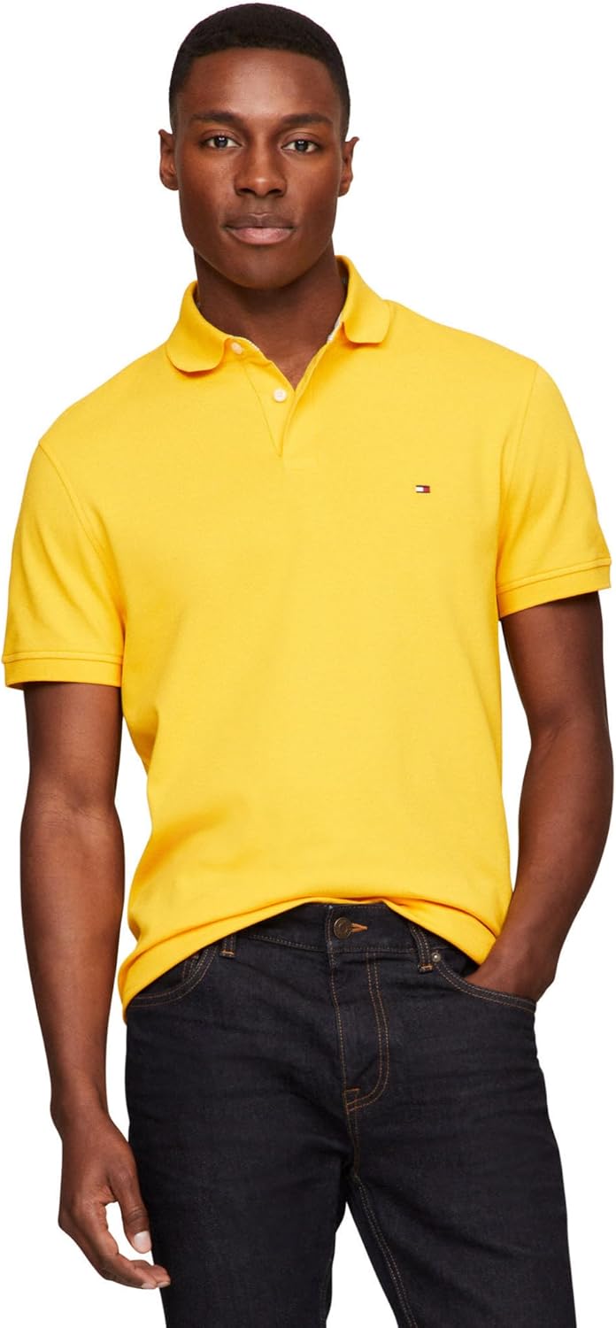 

Мужские рубашки поло с коротким рукавом Tommy Hilfiger облегающего кроя из эластичного органического хлопка пике, Primary Yellow, Желтый, Мужские рубашки поло с коротким рукавом Tommy Hilfiger облегающего кроя из эластичного органического хлопка пике, Pri