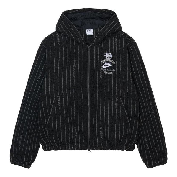 

Куртка Nike x Stssy Striped Wool Jacket (Asia Sizing) 'Black', черный