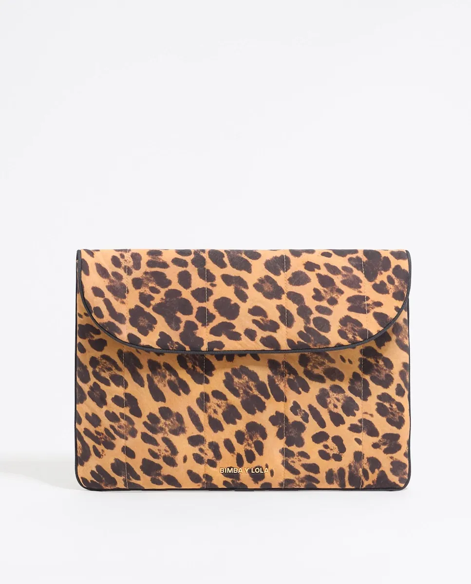 

Чехол для ноутбука 13,5" нейлон Леопард Bimba Y Lola, бежевый