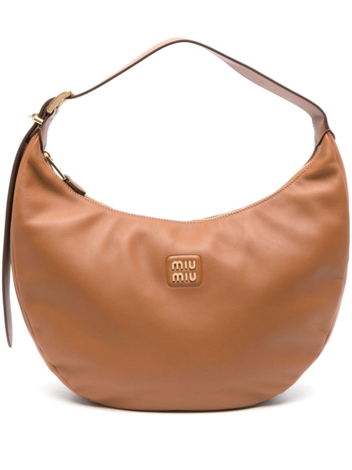 

Сумка на плечо Miu Miu с логотипом, коричневый