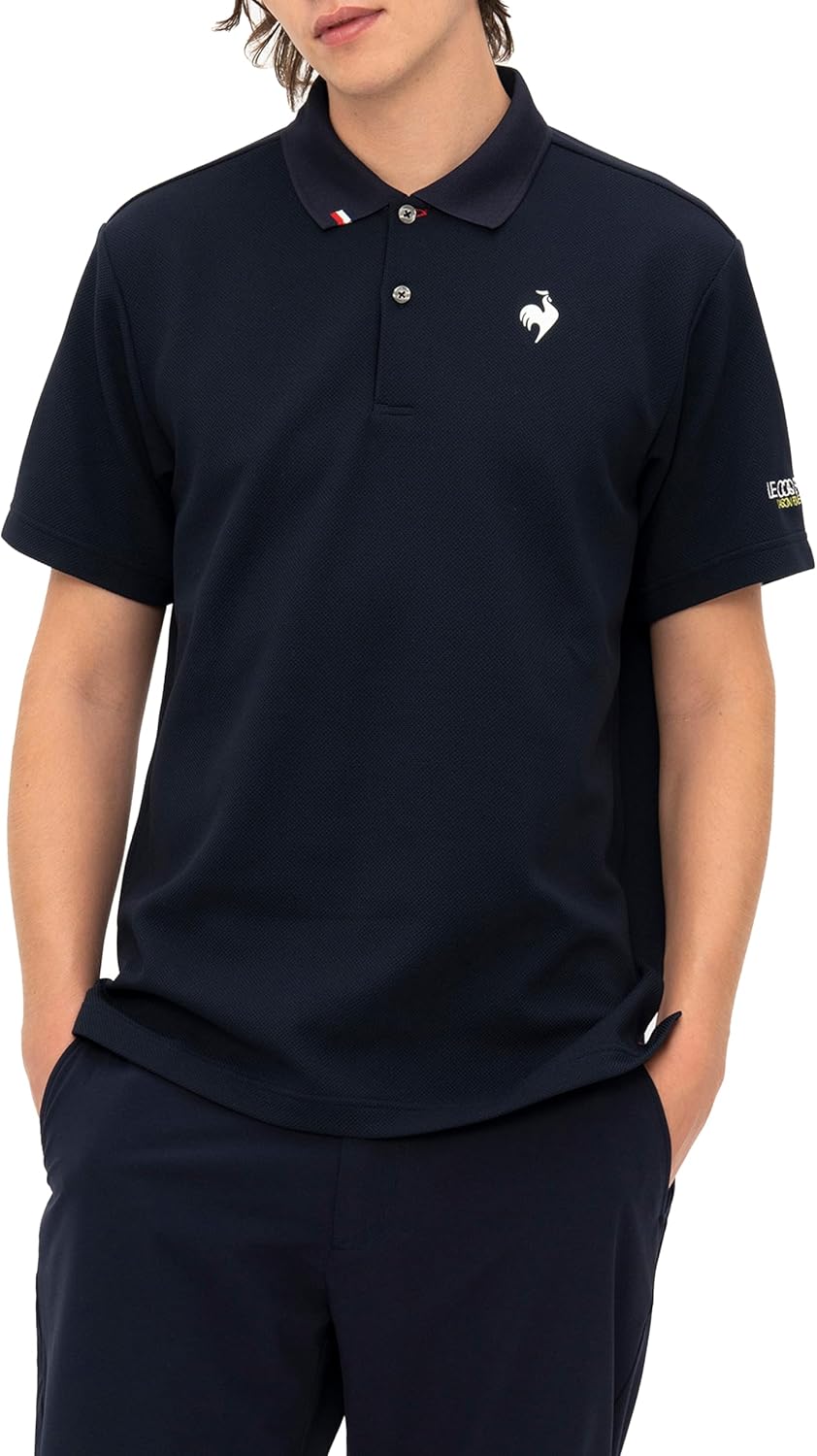 

Поло Coq Sportif, цвет «Хеланука», с воротником, влагоотводящая, эластичная, защита от УФ-излучения (UPF30) Le Coq Sportif