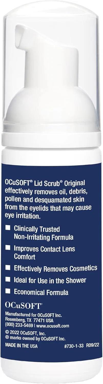 Скраб Ocusoft — Гель-пенка для век Lid Scrub Foam, 50 мл — фото 2