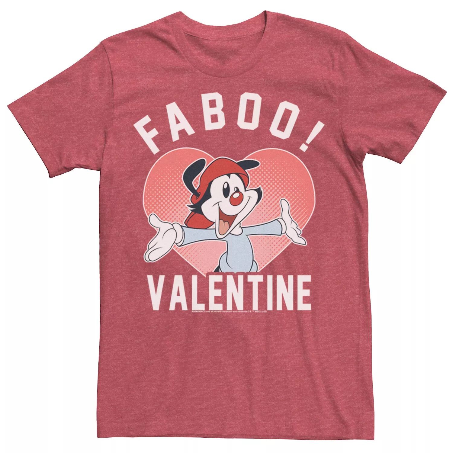 

Мужская футболка Animaniacs Wakko Faboo Valentine с портретом Licensed Character