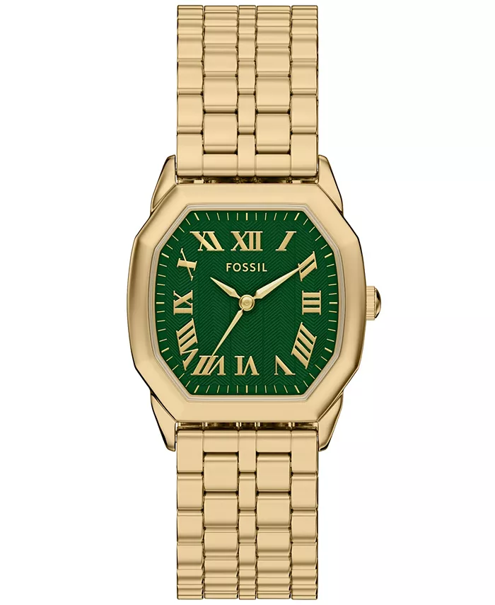 

Женские часы Harlow с тремя стрелками из нержавеющей стали золотистого тона, 32 мм Fossil