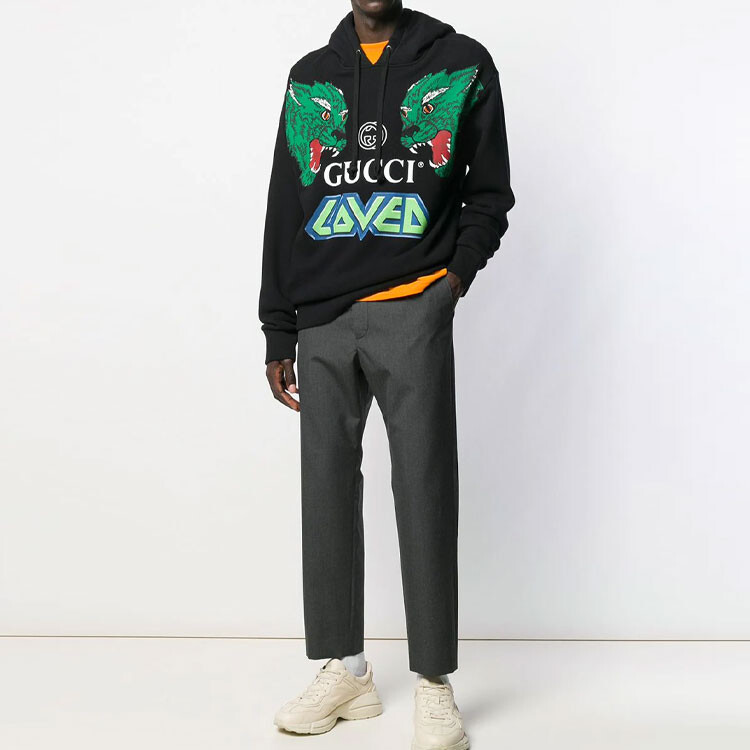 Брюки Gucci Классические, из хлопкового поплина, серый — фото 2