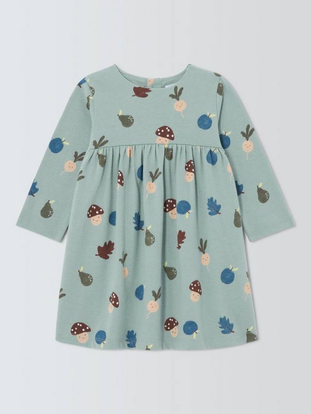 

Детское осеннее платье из джерси John Lewis, Green