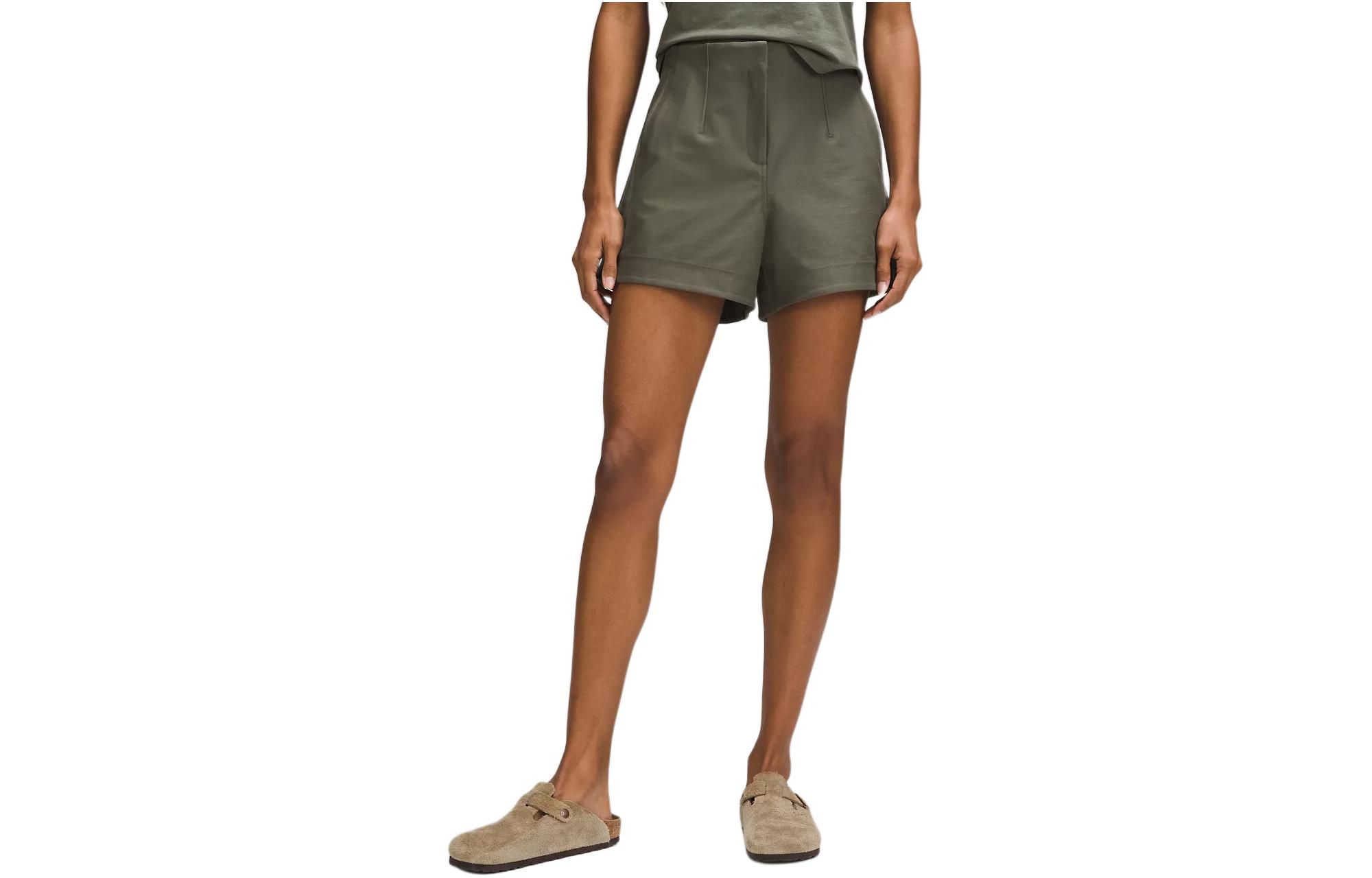 

Женские повседневные шорты Lululemon, цвет Compass Khaki/CMPK