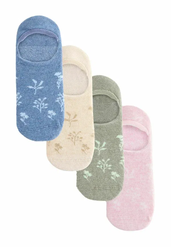 Носки Invisible socks 4 pack Next, пастельный флорал
