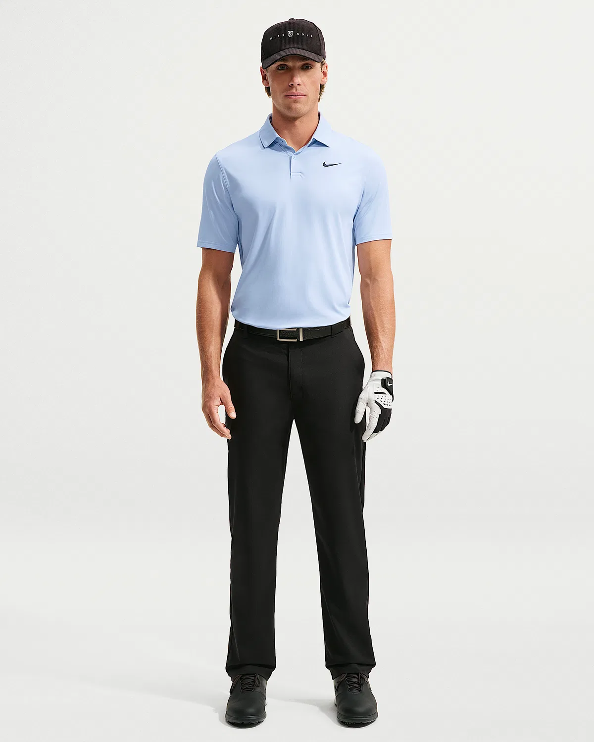 Мужское поло Nike Velocity Dri-FIT Chest Logo Golf, Hydrogen Blue/Black — фото 4