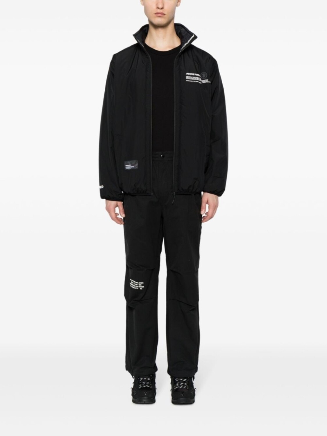

Пуховик Ripstop AAPE BY *A BATHING APE, черный
