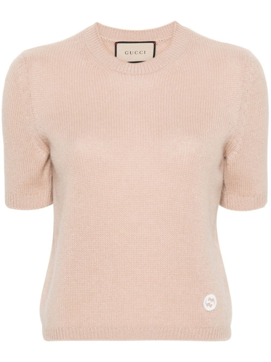 

Gucci кашемировый топ с логотипом Interlocking G, нейтральный цвет