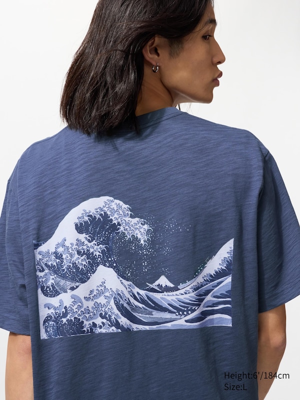 Футболка UT с графикой Ukiyo-E Uniqlo, 66 blue