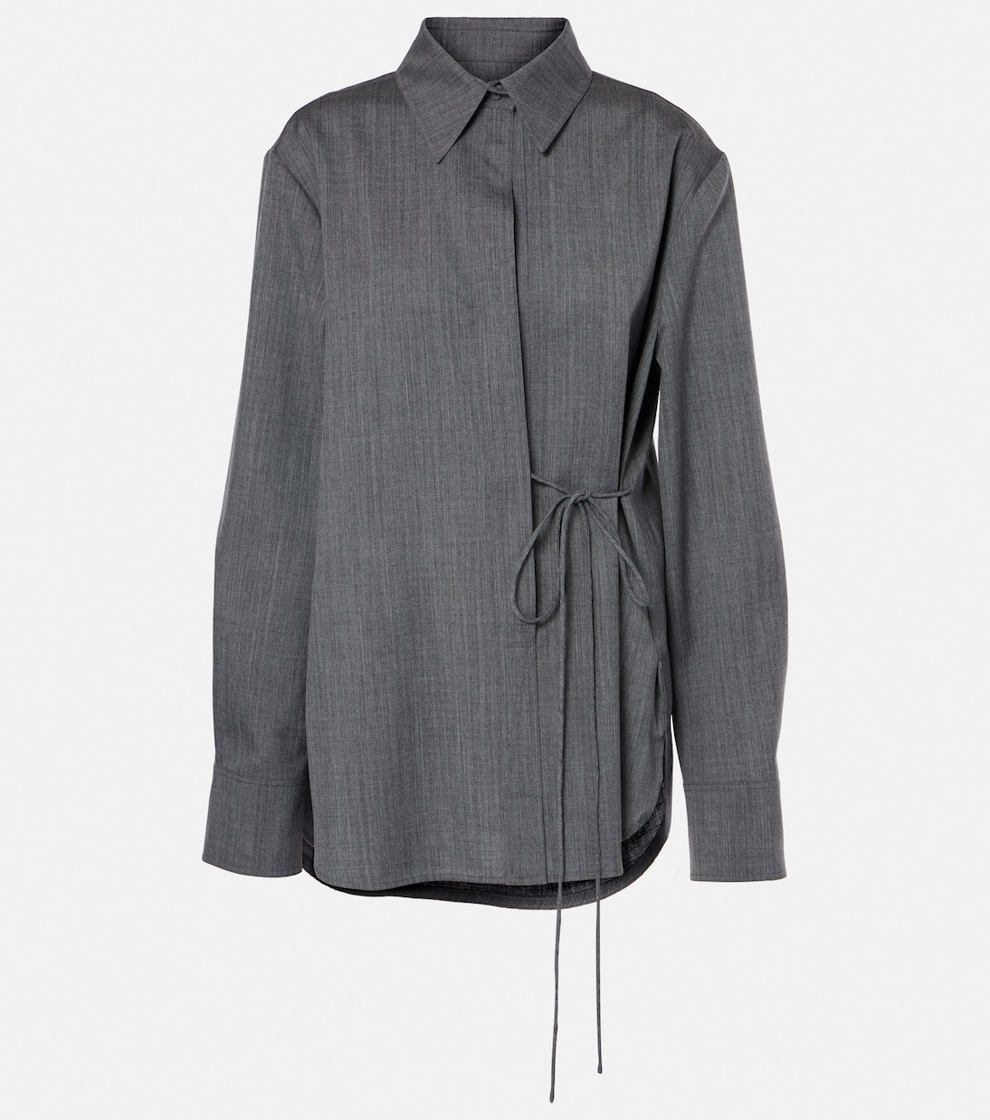 

Шерстяная рубашка с поясом Jil Sander, Volcanic Glass