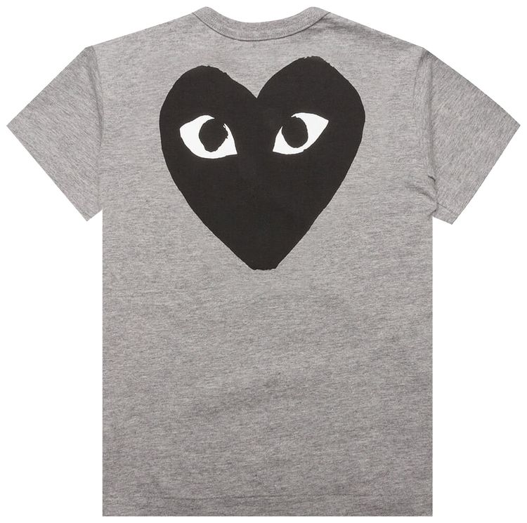Футболка Comme des Garçons PLAY Small Text T-Shirt 'Grey', серый — фото 2