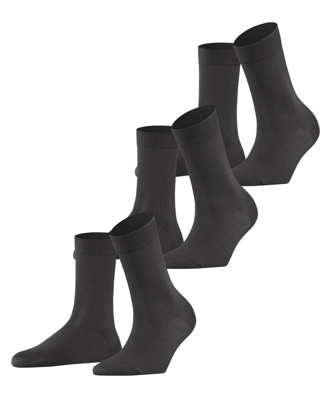 

Носки хлопковые на ощупь, 3 пары Falke, серый