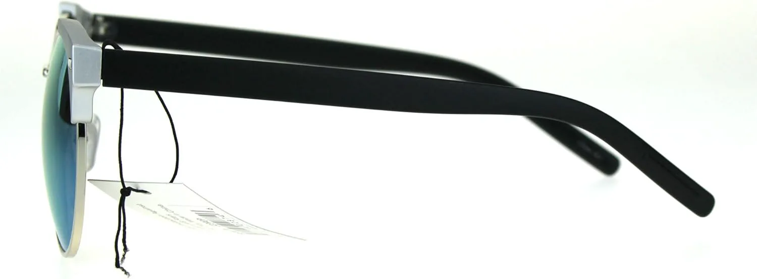 

Женские модные солнцезащитные очки в роговой оправе с боковыми выступами, дизайнерские, с защитой от УФ-излучения UV 400 JuicyOrange, Silver (Yellow Mirror)