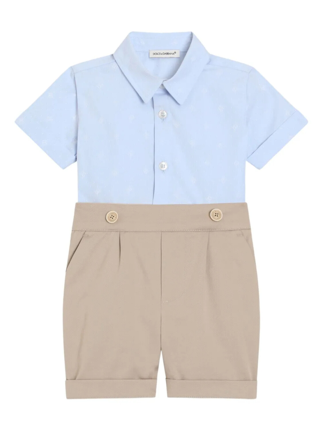 

Dolce & Gabbana Kids комплект из шортов и рубашки, синий