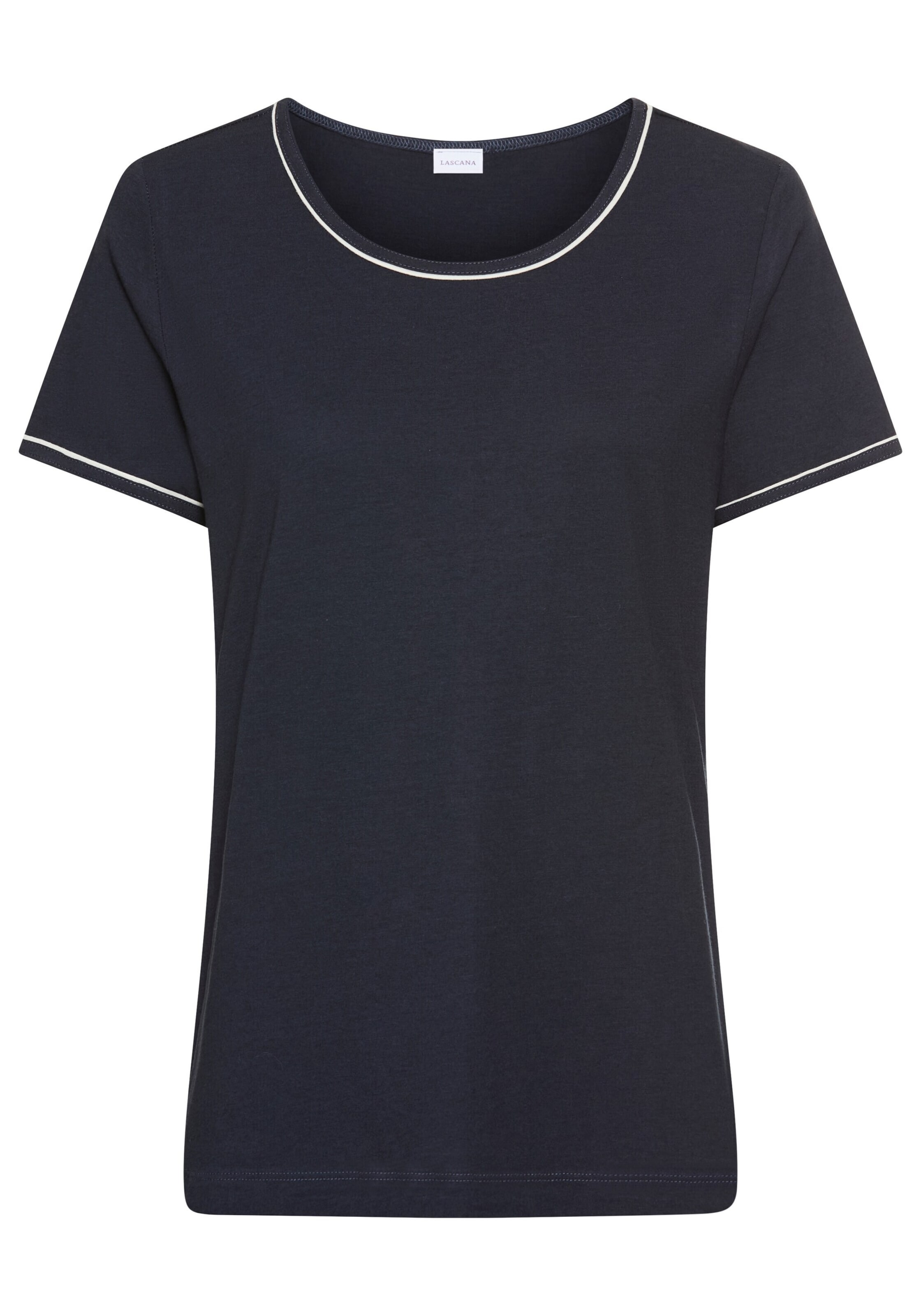 

LASCANA Пижамная рубашка в черном цвете