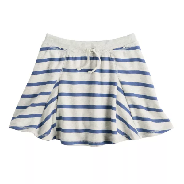 

Девочки 6-20 флисовая юбка-шорты в обычном и плюс размерах So, цвет navy heather stripe
